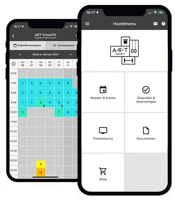 ART CrossFit mobiele applicatie SportBit