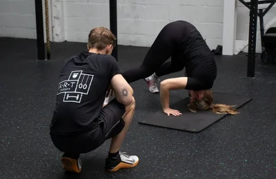 ART CrossFit handstand training.